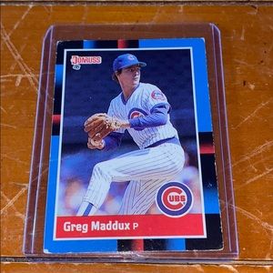 1988 Cubs Greg Maddox Baseball Card